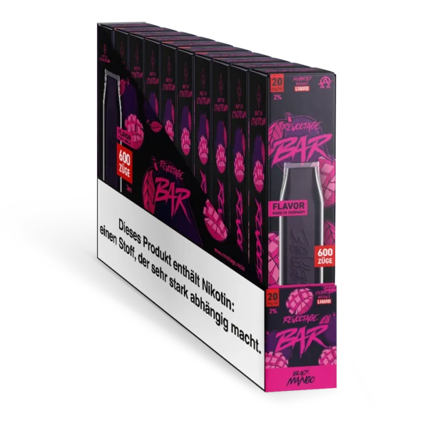 Revoltage Black Mango E-Zigaretten in einem 10er Pack, jetzt in großen Mengen in unserem Online Shop erwerben.