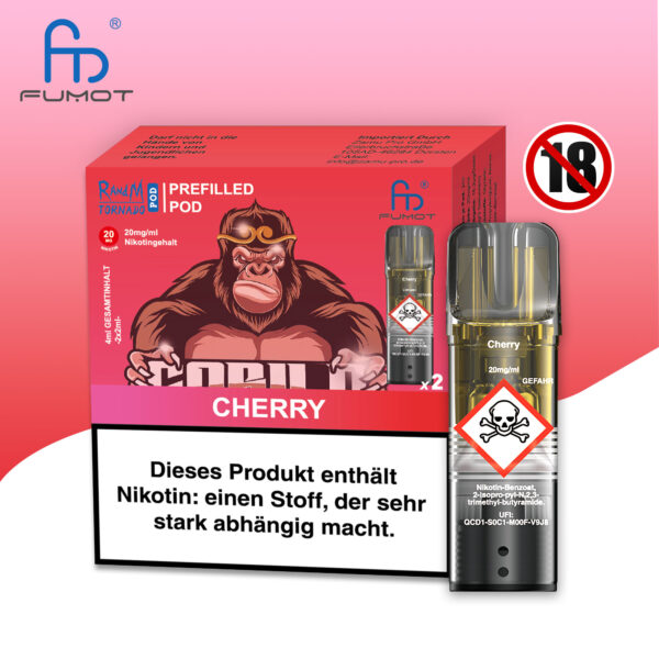 RandM Tornado Pods Cherry - 20 mg/ml