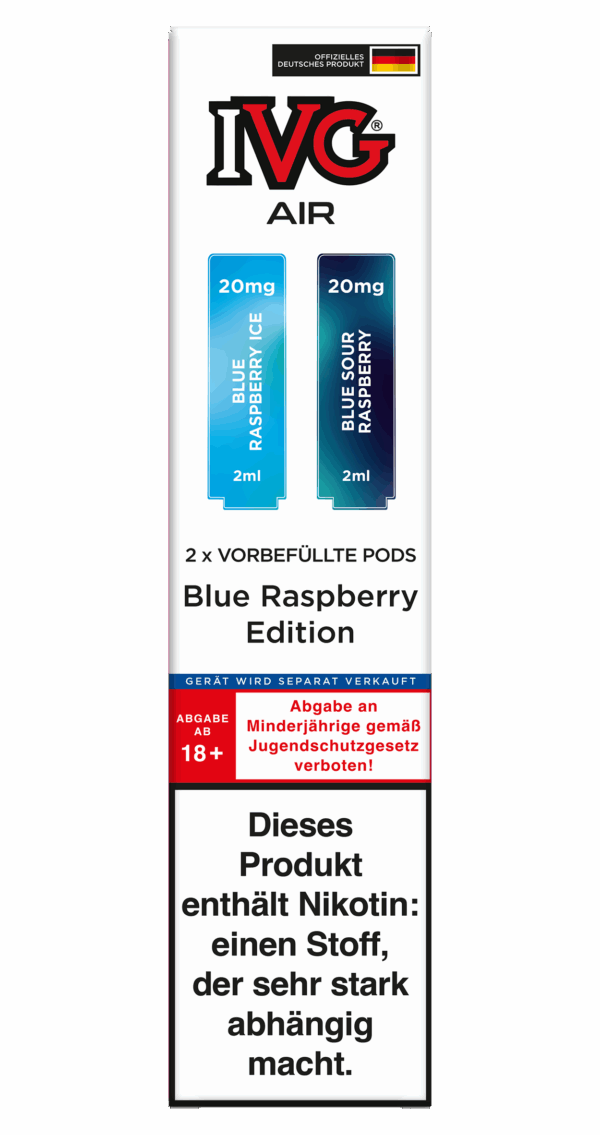 IVG AIR Pods Blue Raspberry Edition 20 mg/ml