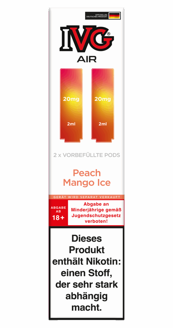 IVG Air Pods Peach Mango Ice 20 mg/ml