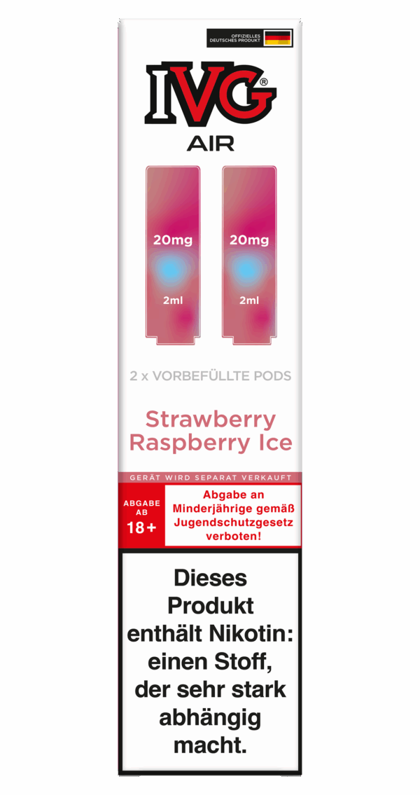 IVG Air Pods Strawberry Raspberry Ice 20 mg/ml