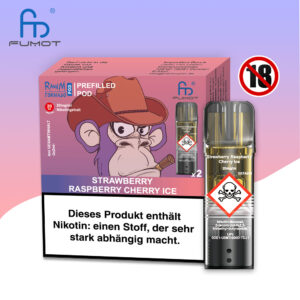 RandM Tornado Pods Strawberry Raspberry Cherry Ice - 20 mg/ml