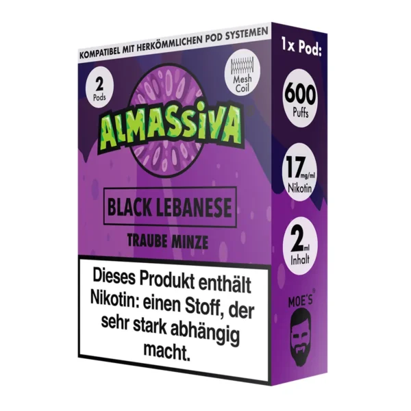 Al Massiva Pods Grape Lebanese 17 mg/ml – Bild 3